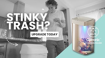 Say Goodbye to Trash Odors with Ninestars Nova | Touch-Free & UV Odor Neutralizing Smart Trash Can