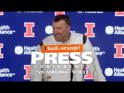 Illini Football | Coach Bielema Press Conference Vs. Virginia 91022