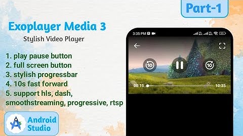 Exoplayer media3 Stylish Video Player in Android studio || Exoplayer media3 2025 #media3
