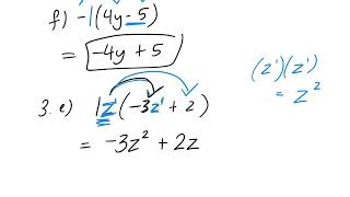 How to use distributive property to expand and simplify 2.5 gr 9 academic