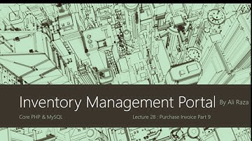Lecture 28 Purchase Invoice Part 9