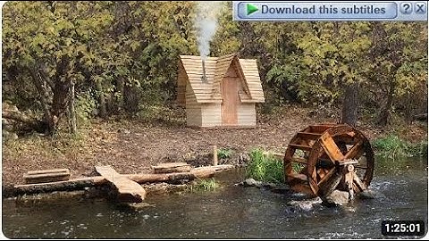 Building a Bushcraft Sawmill to build alog cabin for survival in the wild
