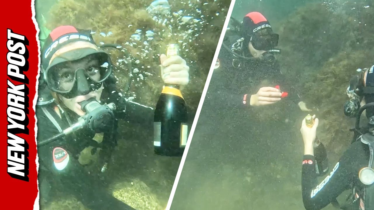 Scuba Diver Pulls Off Epic Underwater Proposal — With Champagne