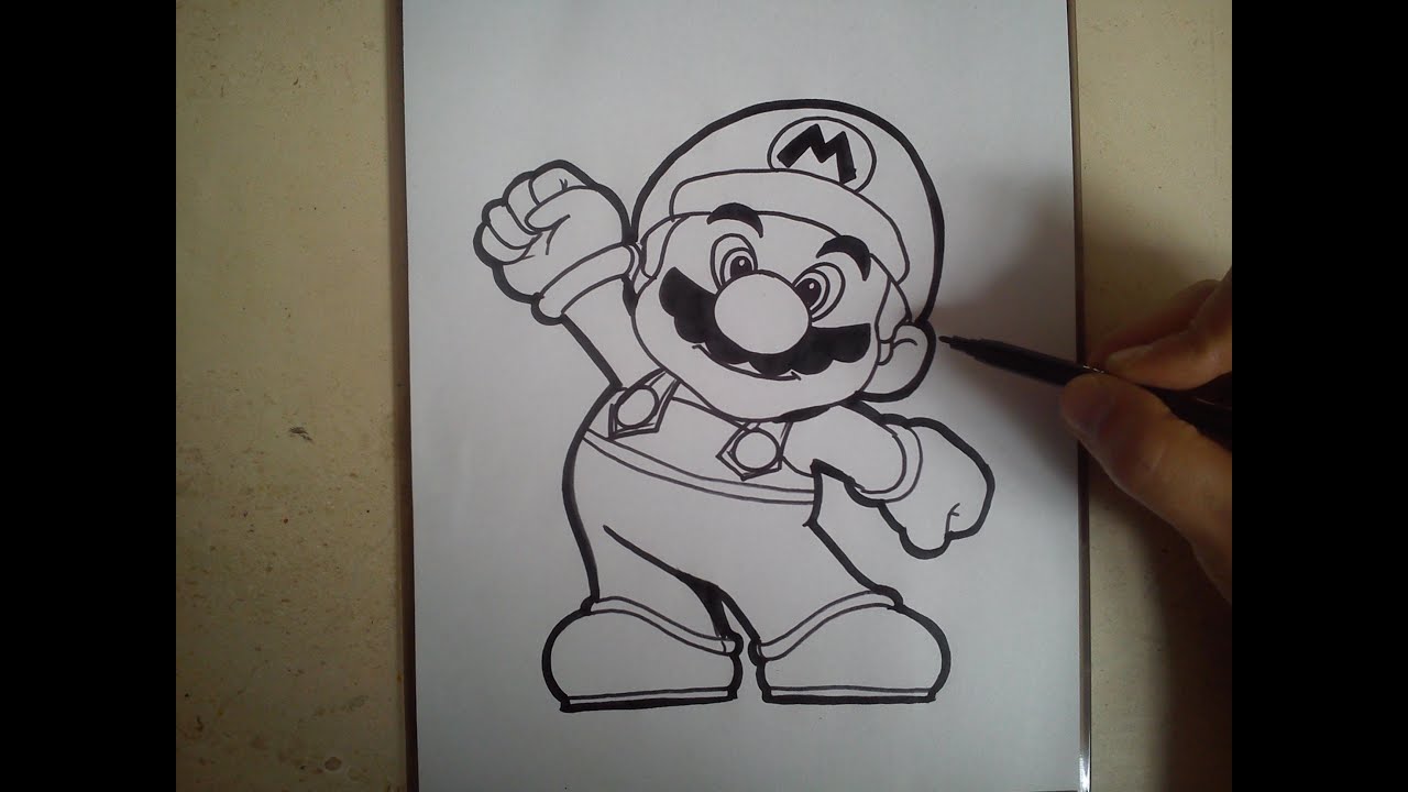 Como Dibujar A Mario Bros Paso A Paso 1 Fern Murray