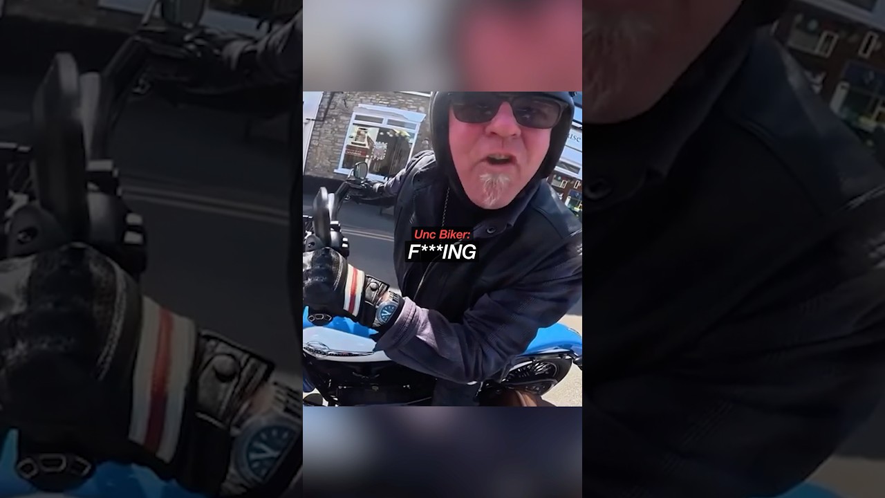 Angry Uncle pressed Biker for trying to overtake😳