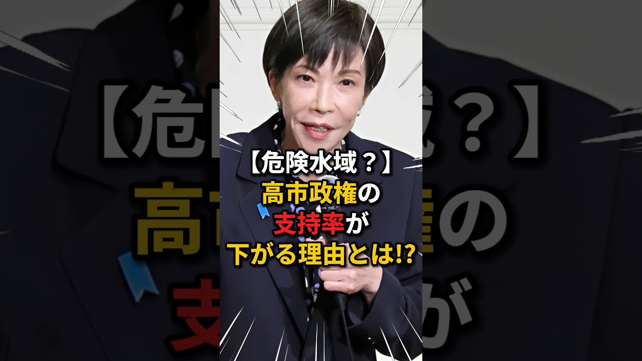 【危険水域?】高市政権の支持率がじわじわ下がる本当の理由とは!? #雑学 #ニュース