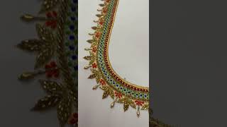 Thread And Glass Beads Aari work