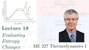 19  ME 227 Thermodynamics I - Evaluating Entropy Changes