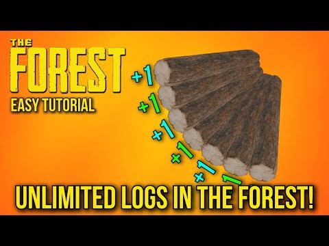 The Forest - Easy Duplication Glitch - Unlimited Logs In The Forest! (Easy Tutorial)