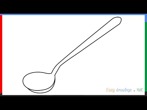 How To Draw A Tablespoon Step by Step - [4 Easy Phase]