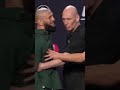 Khamzat Chimaev and Sean Strickland were heated from the jump! 🙃