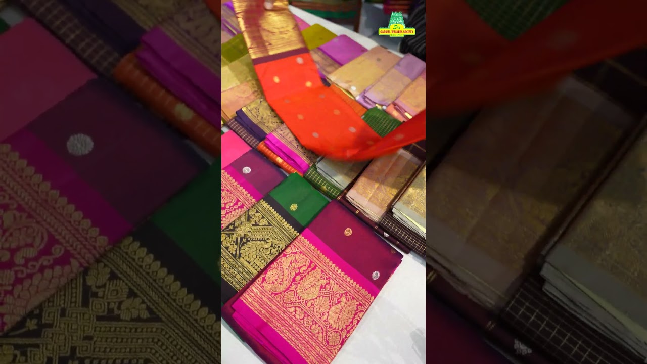 Gadwal Dupattas ✨ Heritage in Every Drape | Gadwal Weavers Society | Ameerpet | +91 9246186989