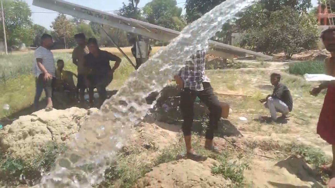 Primer solar 5 HP Sumer Sable pump Complete ✅ installation by SighSolar for solar contct. Me