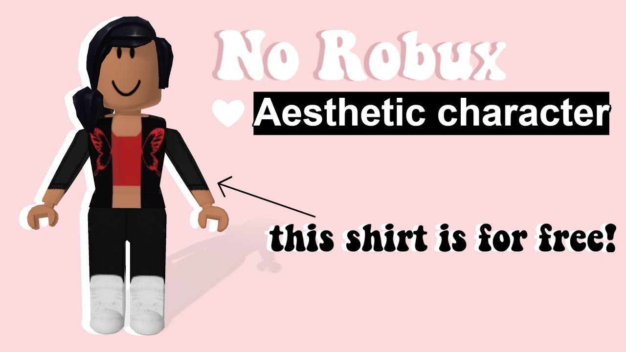 Aesthetic FREE Roblox Character With NO Robux FREE ROBLOX OUTFITS YouTube