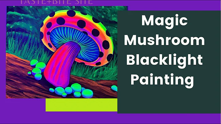 Magic Mushroom black light painting tutorial