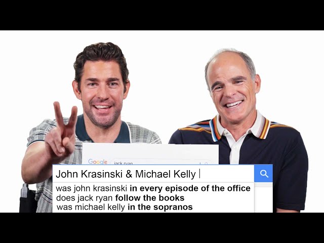 John Krasinski & Michael Kelly Answer the Web's Most Searched Questions | WIRED class=