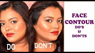 How to Contour Face to look Slimmer | Do's & Don'ts | FACE CONTOURING