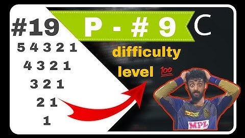 Pattern #9 | by using C programme | #clanguagebasic | AR Coder