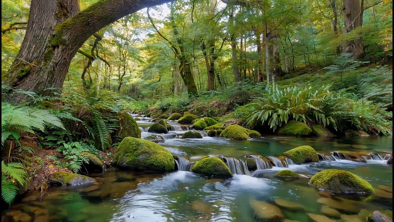 Beautiful Forest River Soundscape | Hit Play and Let Gentle Water ...