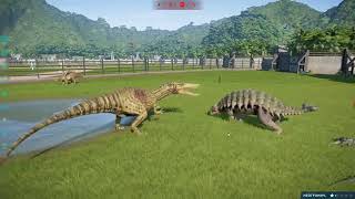 Все Хишные Динозавры Проиграли Травоядным Jurassic World Evolution