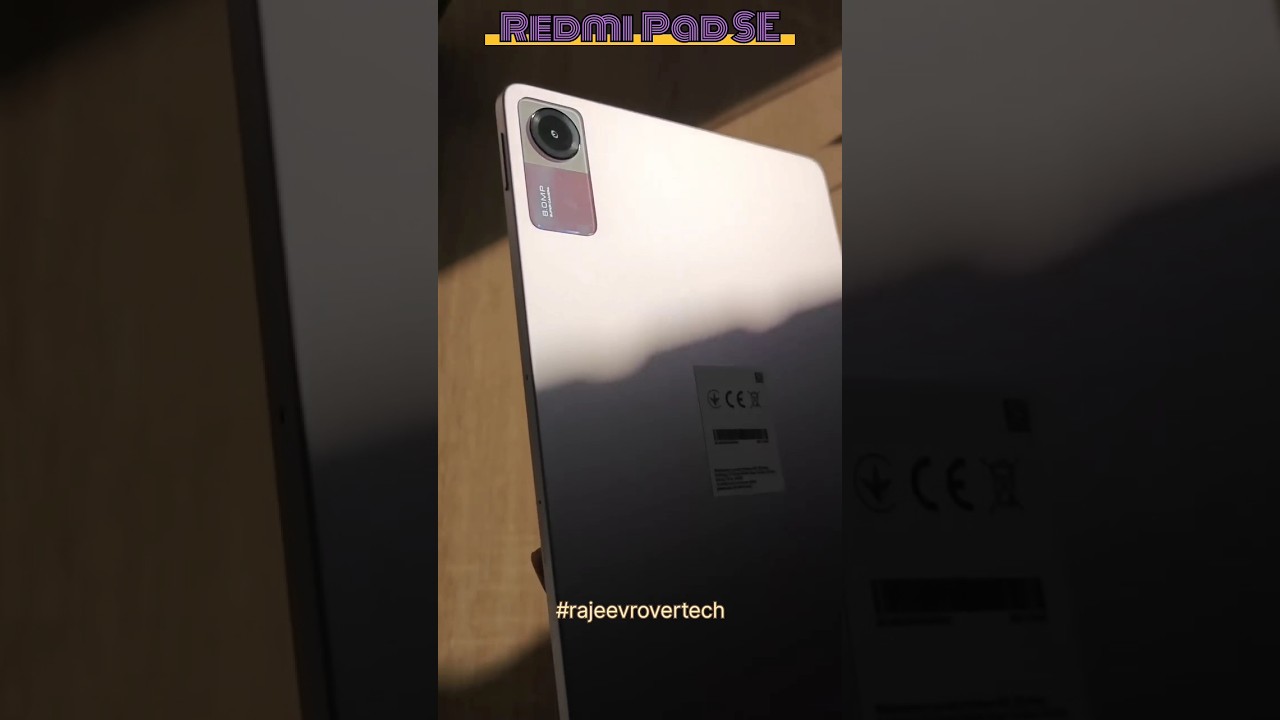 Redmi Pad SE look test with cover and screen pen 