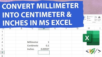 How to Convert Millimeter into Centimeters and Inches in Microsoft Excel