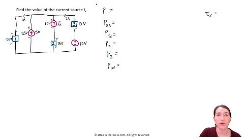 Practice Problem: Solving a Circuit Using Tellegen