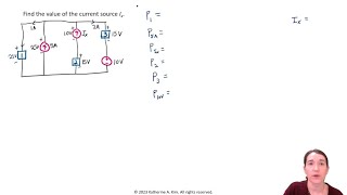 Practice Problem: Solving a Circuit Using Tellegen's Theorem