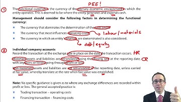 IAS 21 Effect of changes in foreign currency rates - CIMA F2