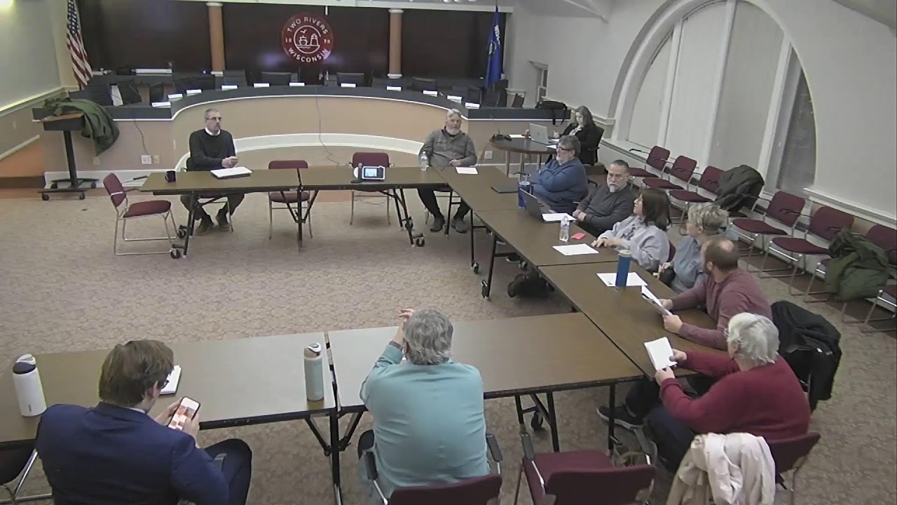 Two Rivers City Council Work Session for Monday, January 26, 2026