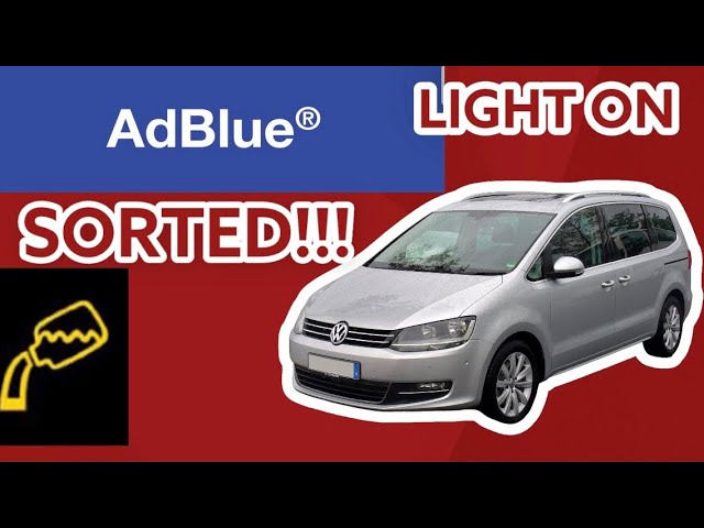 ADBLUE DELETE - VOLKSWAGEN SHARAN 2015 / SEAT ALHAMBRA