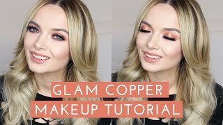 Easy Glam Copper Makeup Tutorial // MyPaleSkin