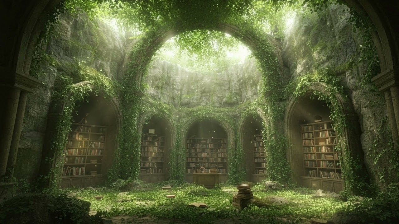 🌿📖🌙 “Lost in the Forgotten Library – Mystical Lofi for Quiet Minds”