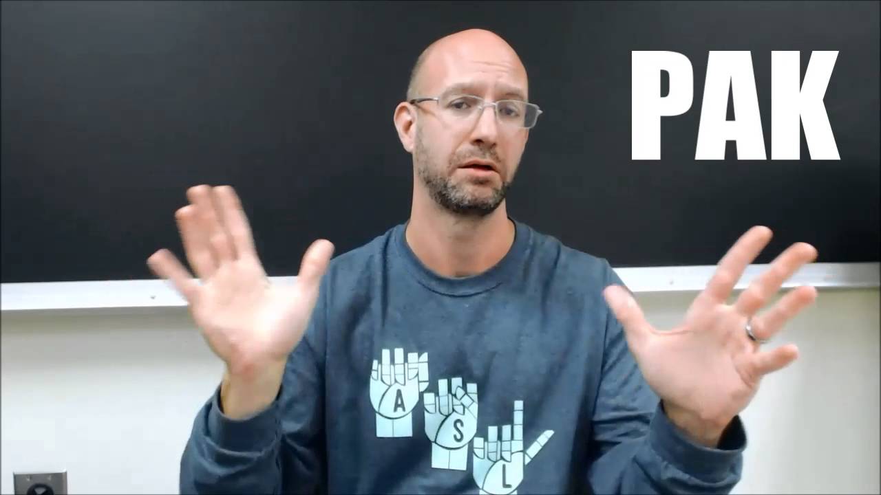 PAK | ASL - American Sign Language - YouTube