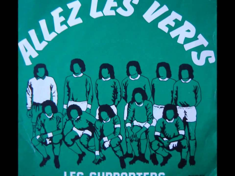 Écharpe Supporter Saint-Étienne - Allez Les Verts ! - Saison 1976 - Vintage - Fabriquée En France