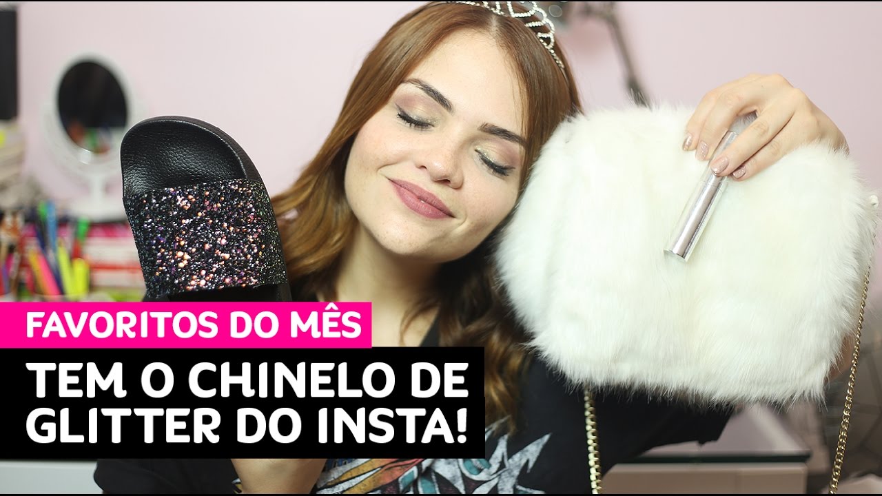 Favoritos de fevereiro: make, chinelo de glitter, seriado, música... • Karol Pinheiro