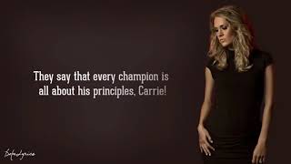 Music Lyrics - The Champion - Carrie Underwood Feet. Ludacris Lyrics