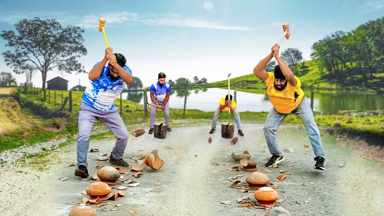 True Test of Power & Strength ! Breaking Bricks, Cutting Woods – Who Will Conquer the Challenge ?