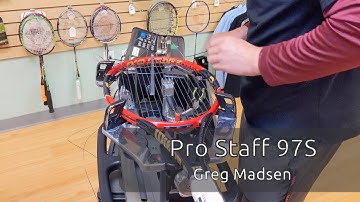 Time Lapse: How to String a Wilson Pro Staff 97S Tennis Racquet (Greg Madsen)