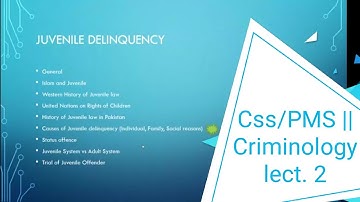 CSS/PMS || Criminology Lect.2 By Sir Raja Shahroze Abbas