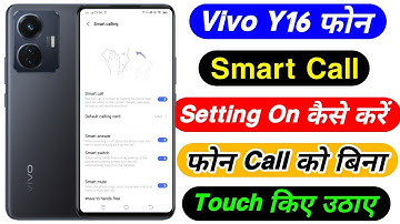 Vivo Y16 Smart Call Setting On Kaise Kare ।। How To Smart Call Setting On Vivo Y16