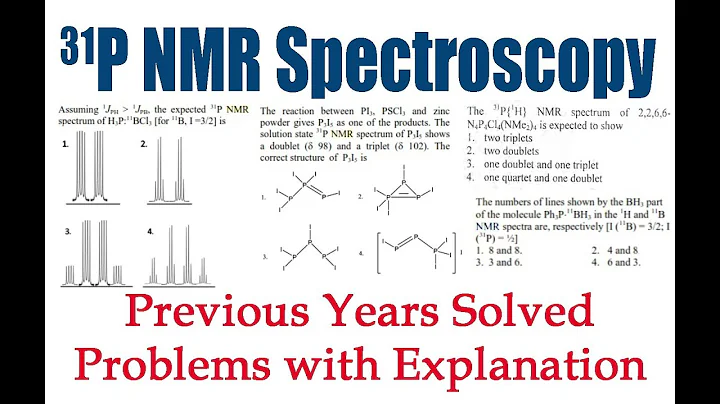 31-P NMR Spectroscopy | Solved Problems | Inorganic Spectroscopy