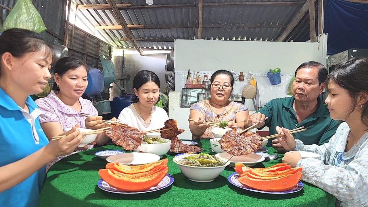 Hôm Nay Về Nhà Mẹ Con Cháu Được Thưởng Thức Món Này Thì Hết Chỗ Chê | TKQ & Family T 2092