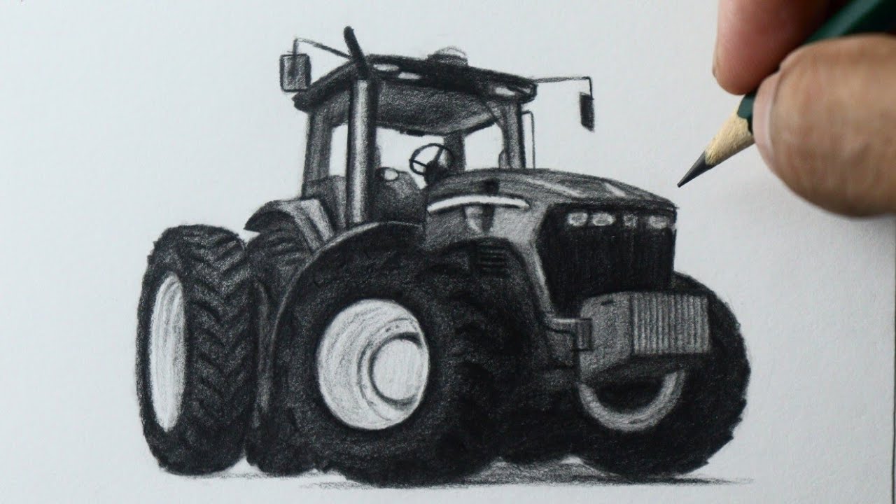 Trator john deere desenho