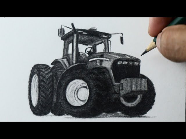 Como desenhar um Trator 🚜 