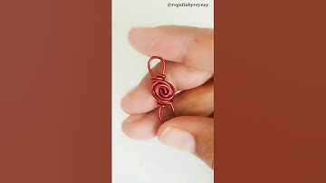 Wire Wrap Chainlink tutorial is here with a rose bud this time.  #wirewrapping #chainlink #diy