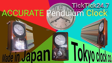 Accurate Pendulum Clock.Made in Japan.#vintage#antiquewatch#trending pendulum official video#antique