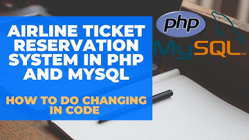 Free Final Year Project in Php with Source Code (Airline Ticket Reservation System Backend)