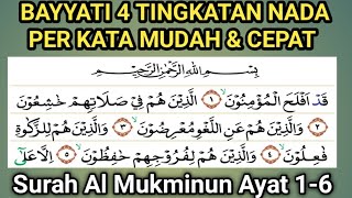 Belajar Bayyati Paling Mudah Surah Al mukminun Ayat 1-6