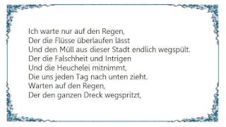 Die Toten Hosen - Regen Lyrics